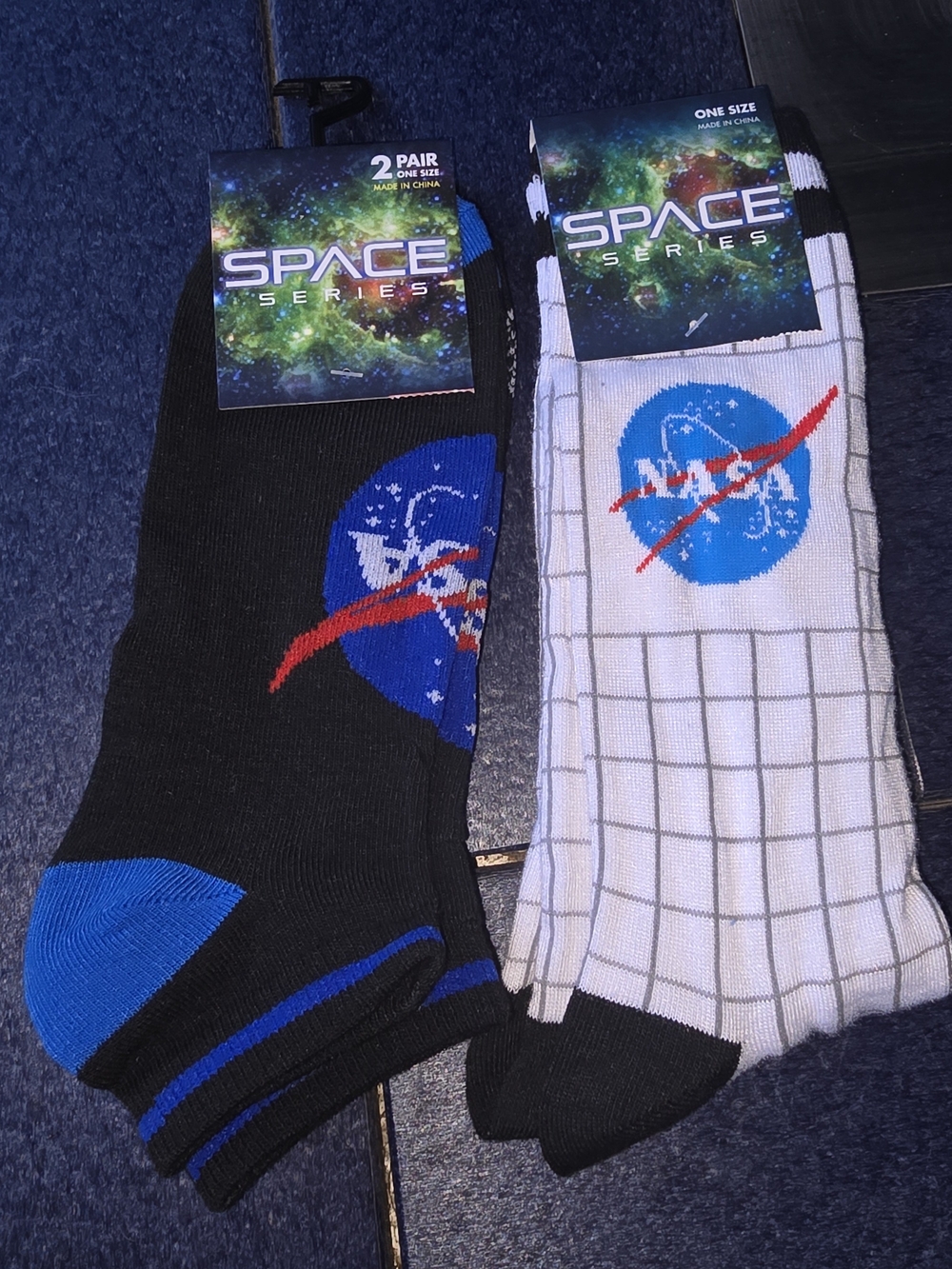 NASA Space Socks Bundle NWT Unisex 3 Pair Set
